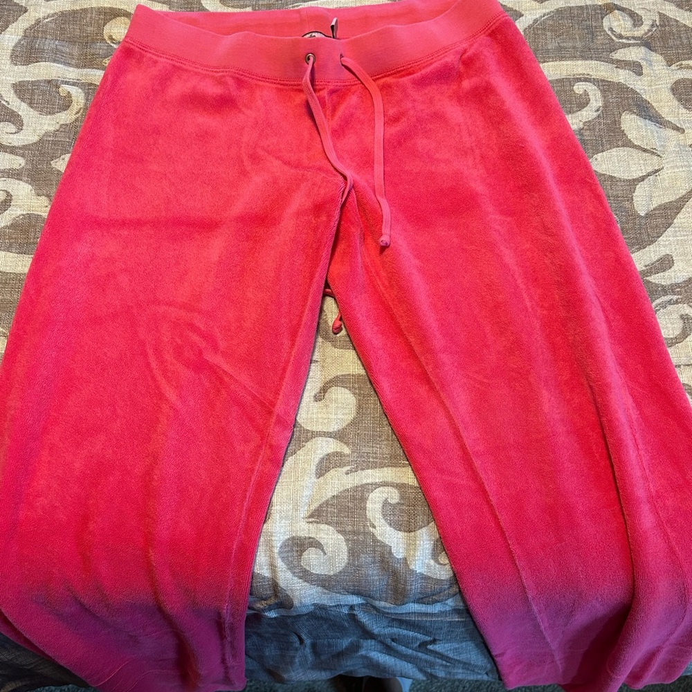 Juicy Couture Pink Terrycloth Pants